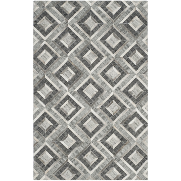 SAFAVIEH Studio Leather STL221A Ivory / Dark Grey Rug Image 6