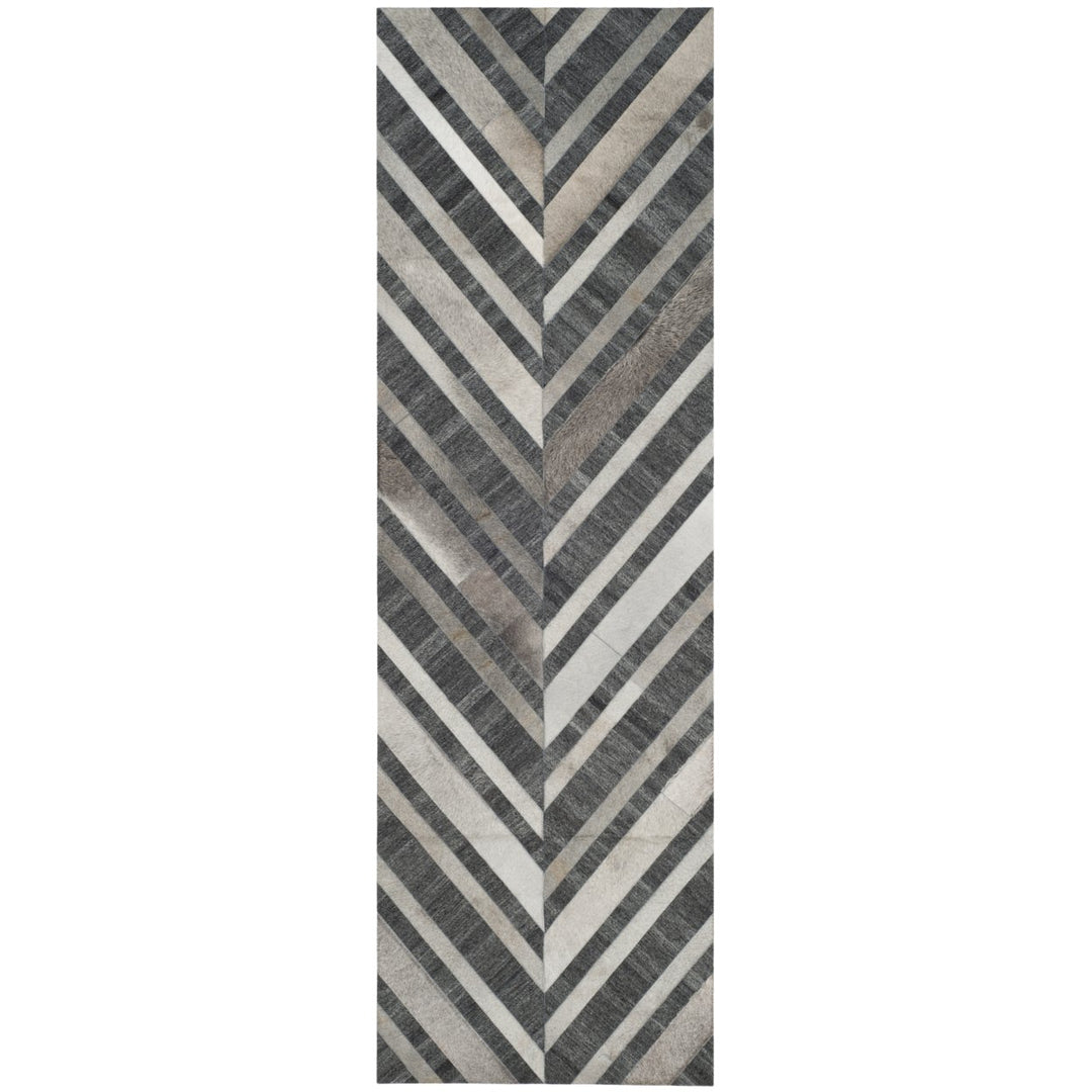 SAFAVIEH Studio Leather STL223A Ivory / Dark Grey Rug Image 1