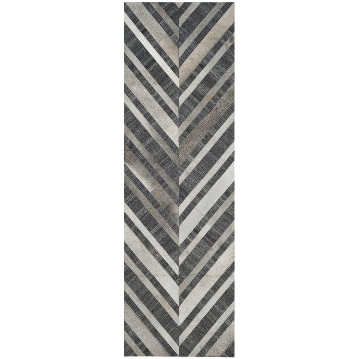 SAFAVIEH Studio Leather STL223A Ivory / Dark Grey Rug Image 1