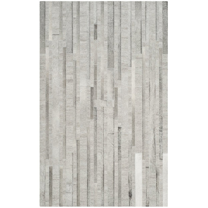 SAFAVIEH Studio Leather STL222A Ivory / Grey Rug Image 1