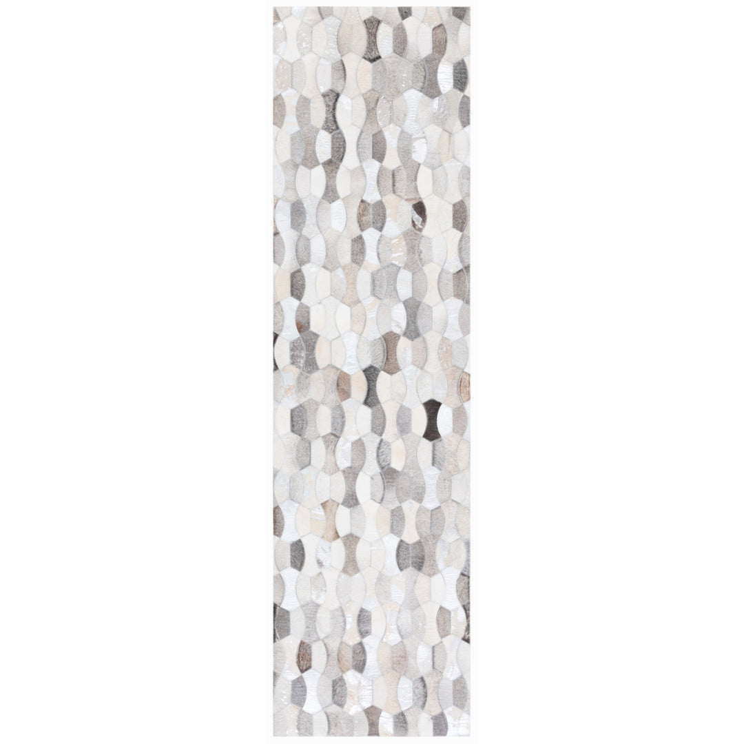 SAFAVIEH Studio Leather STL226F Ivory / Grey Rug Image 3