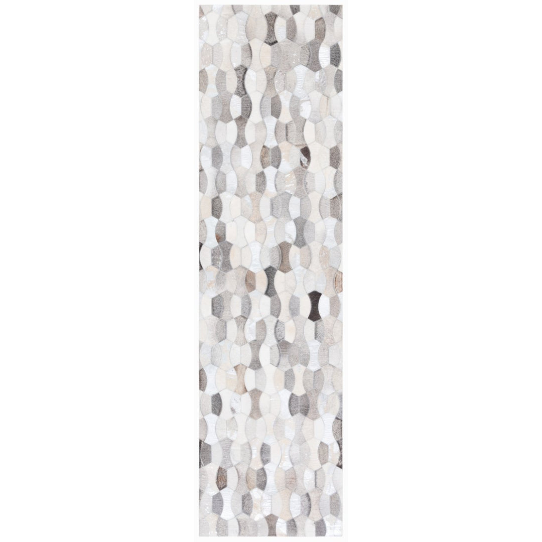 SAFAVIEH Studio Leather STL226F Ivory / Grey Rug Image 1