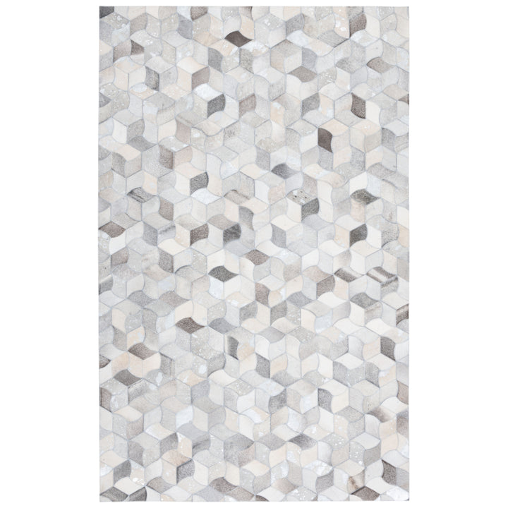 SAFAVIEH Studio Leather STL229F Ivory / Grey Rug Image 8