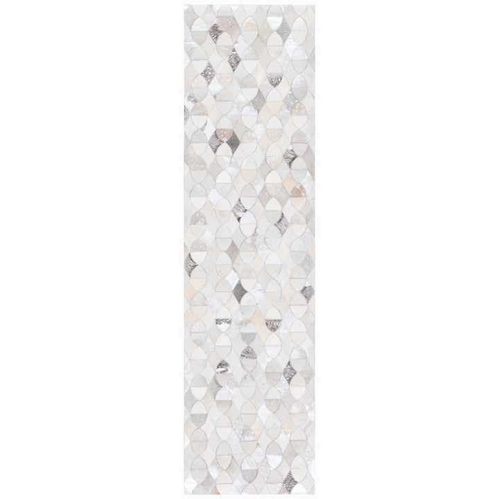 SAFAVIEH Studio Leather STL231F Ivory / Grey Rug Image 1