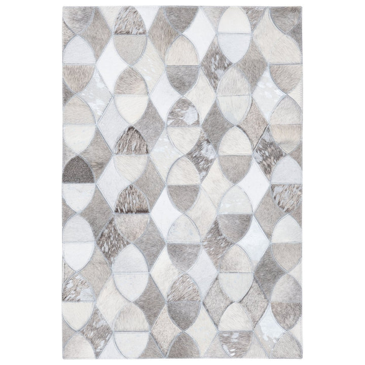 SAFAVIEH Studio Leather STL231F Ivory / Grey Rug Image 1