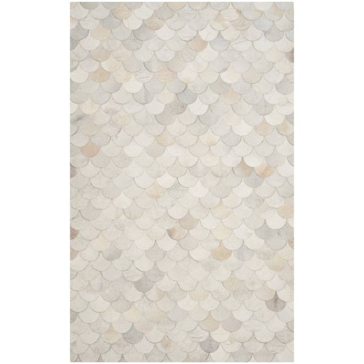 SAFAVIEH Studio Leather STL311A Ivory / Grey Rug Image 1