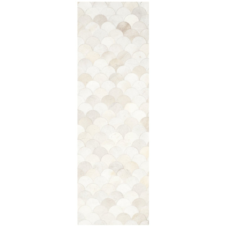 SAFAVIEH Studio Leather STL311A Ivory / Grey Rug Image 1