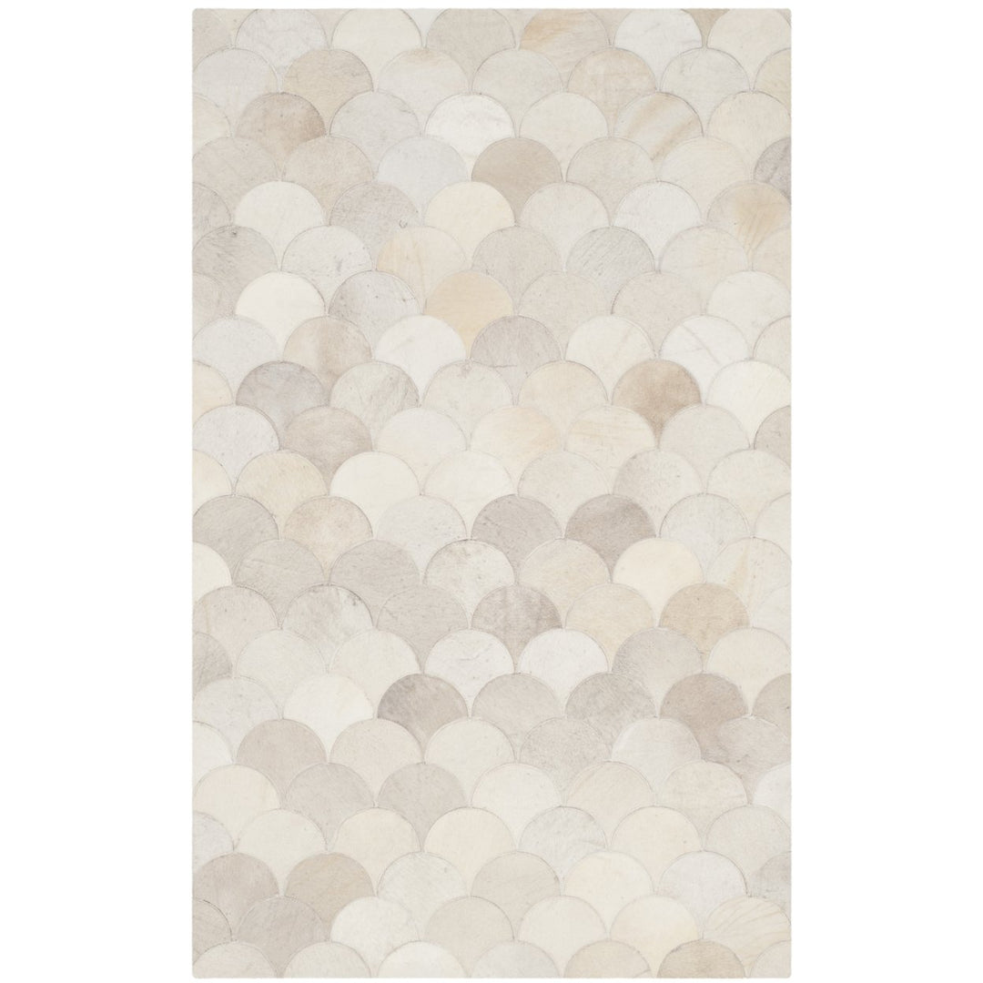 SAFAVIEH Studio Leather STL311A Ivory / Grey Rug Image 1