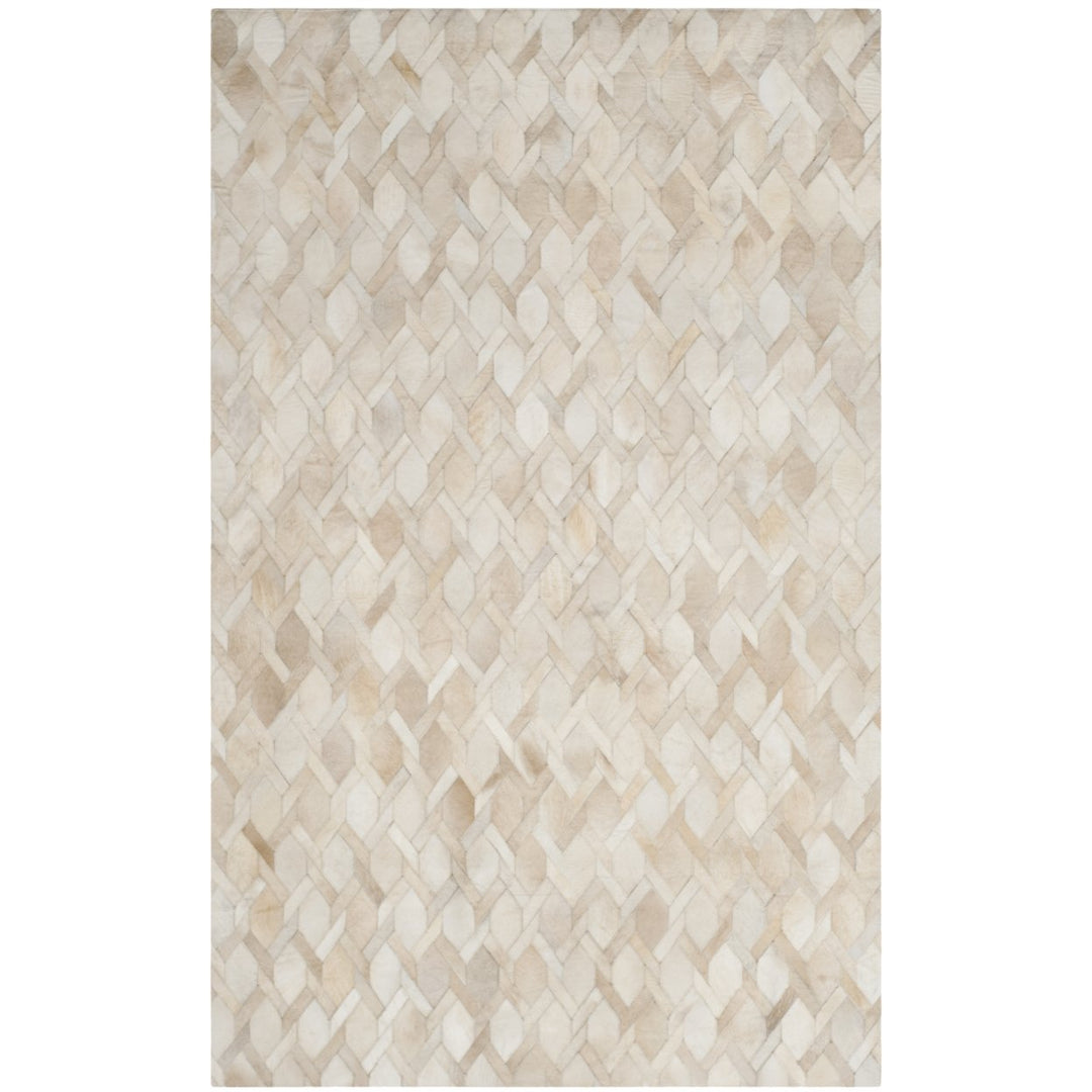 SAFAVIEH Studio Leather STL663A Handwoven Ivory Rug Image 1