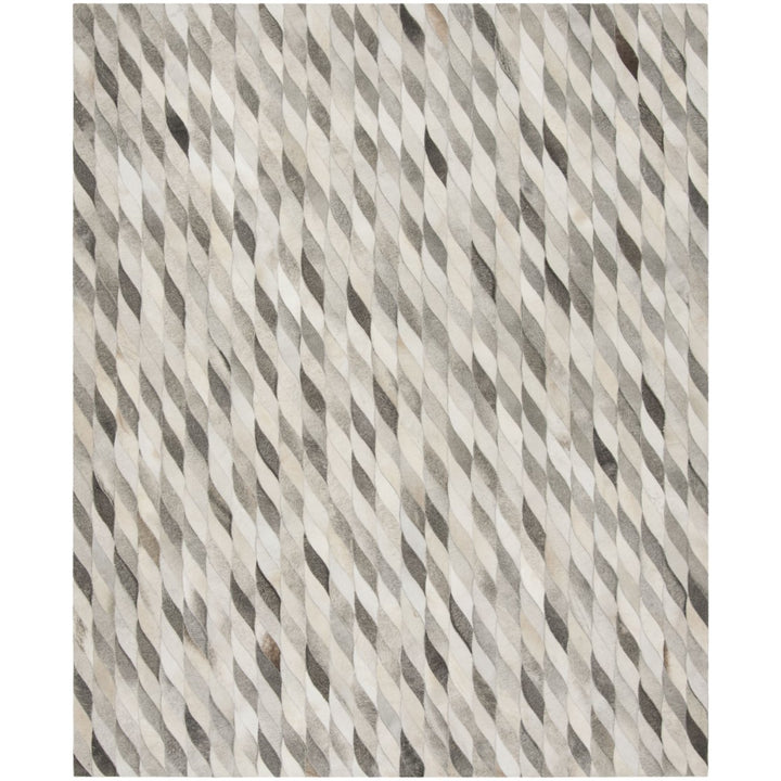 SAFAVIEH Studio Leather STL701A Ivory / Grey Rug Image 1