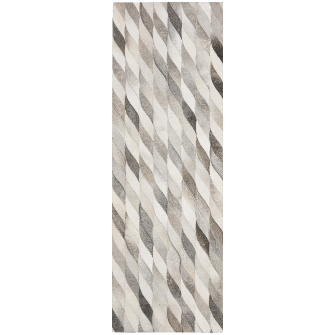 SAFAVIEH Studio Leather STL701A Ivory / Grey Rug Image 3