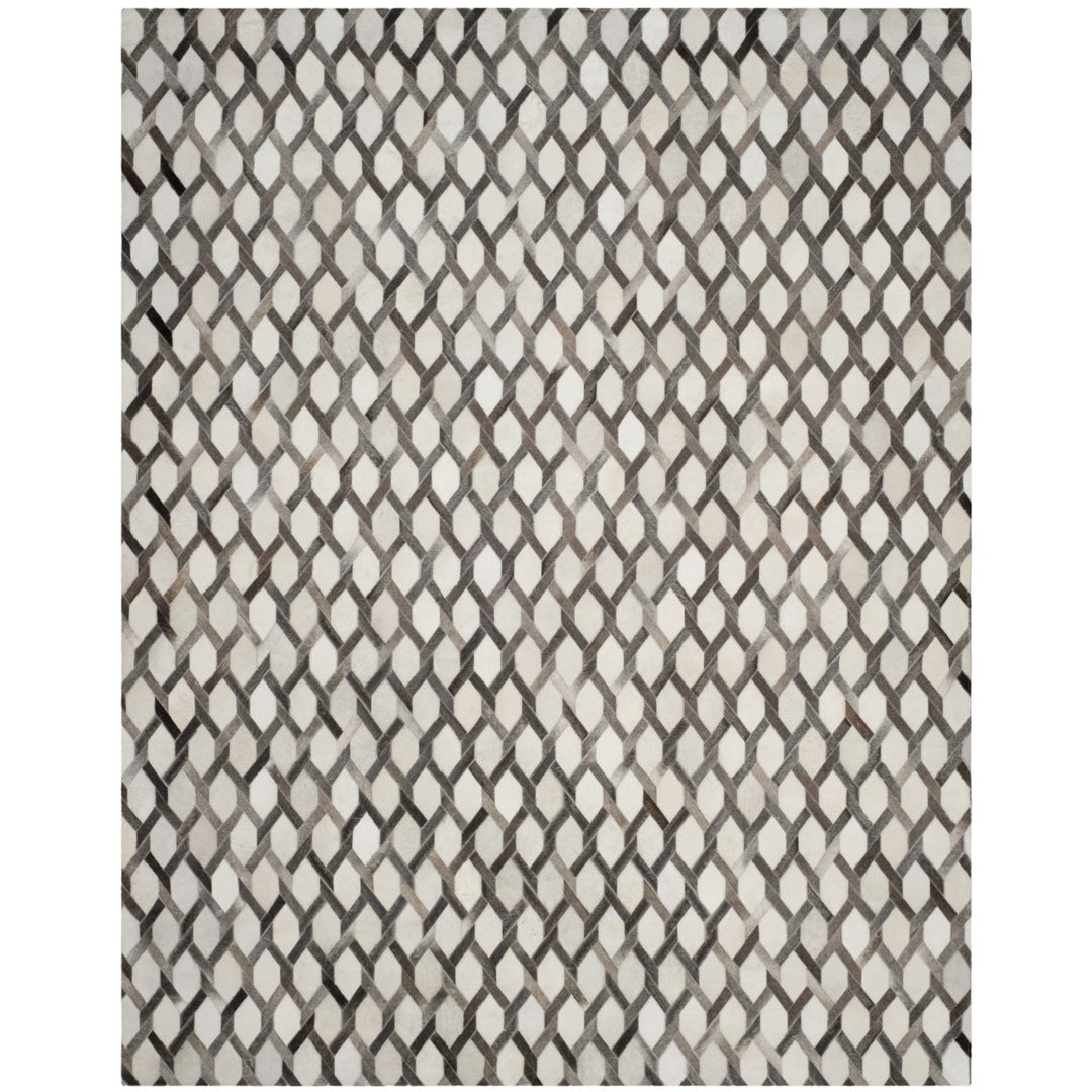 SAFAVIEH Studio Leather STL666A Ivory / Grey Rug Image 1
