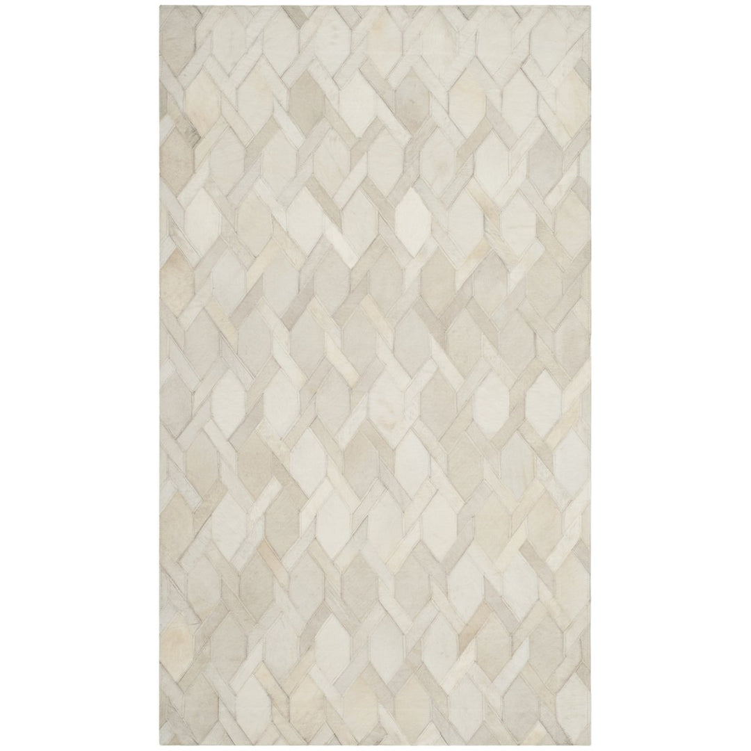 SAFAVIEH Studio Leather STL663A Handwoven Ivory Rug Image 1