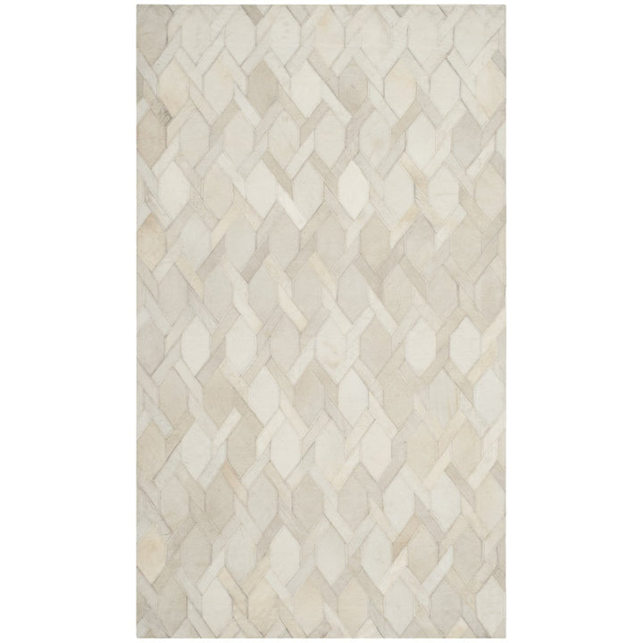 SAFAVIEH Studio Leather STL663A Handwoven Ivory Rug Image 1