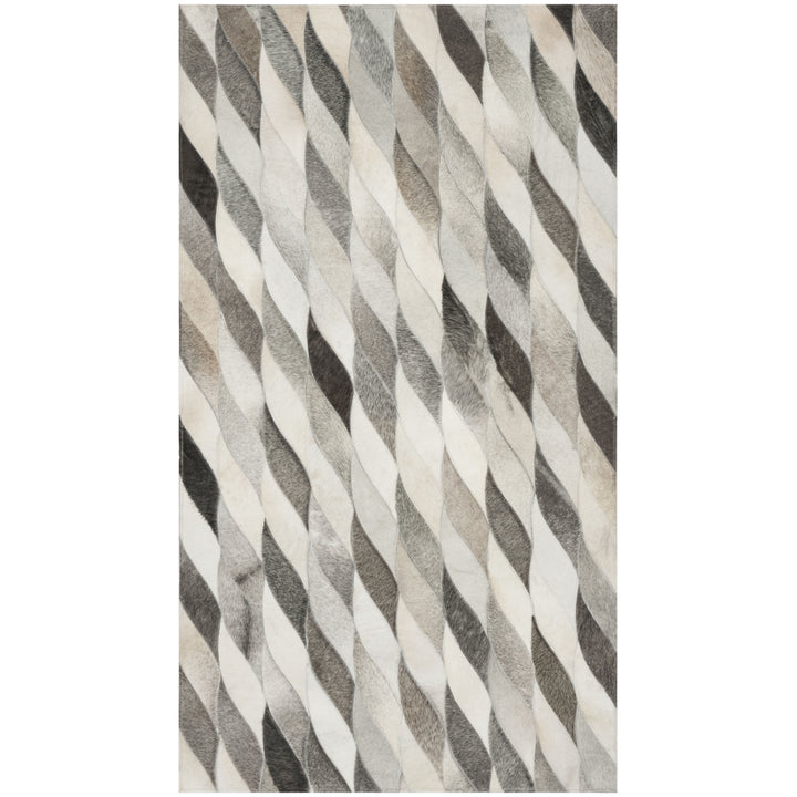 SAFAVIEH Studio Leather STL701A Ivory / Grey Rug Image 5