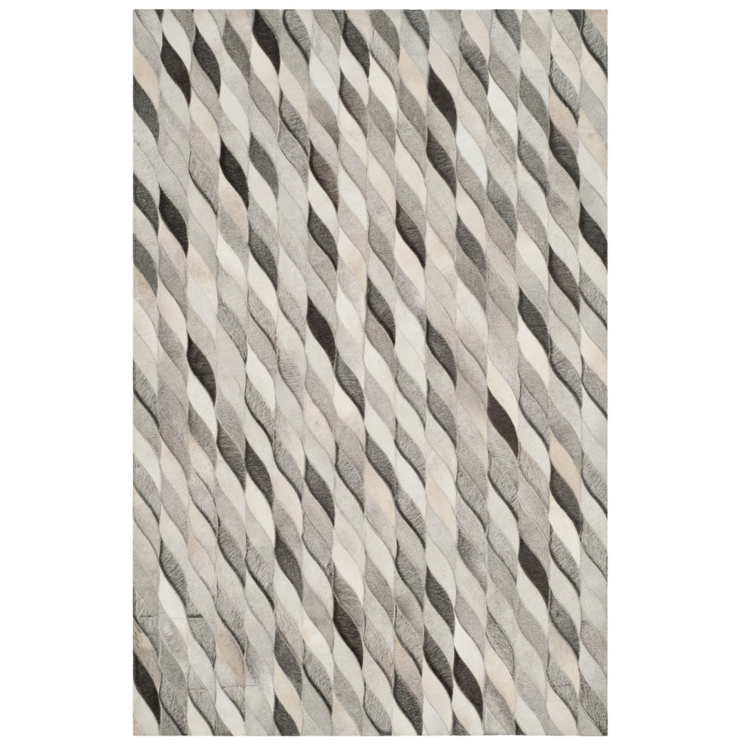 SAFAVIEH Studio Leather STL701A Ivory / Grey Rug Image 6