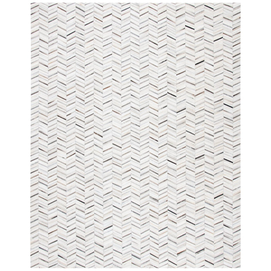 SAFAVIEH Studio Leather STL802A Ivory / Grey Rug Image 1