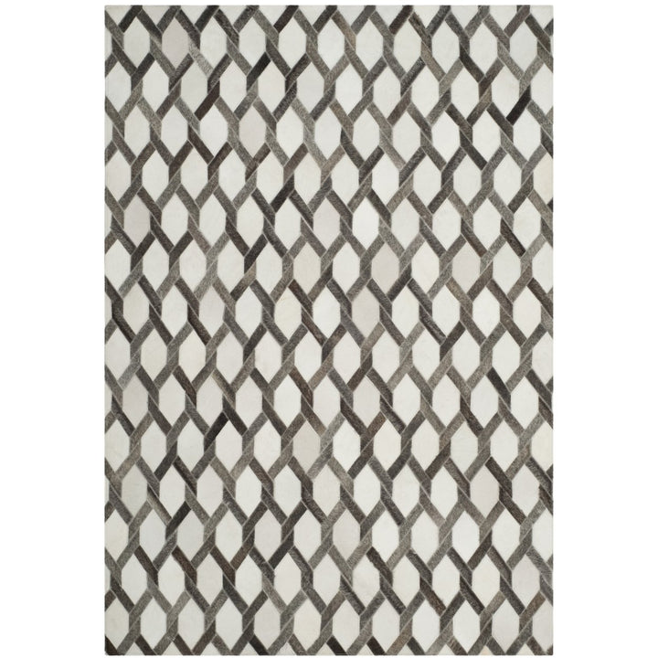 SAFAVIEH Studio Leather STL666A Ivory / Grey Rug Image 1