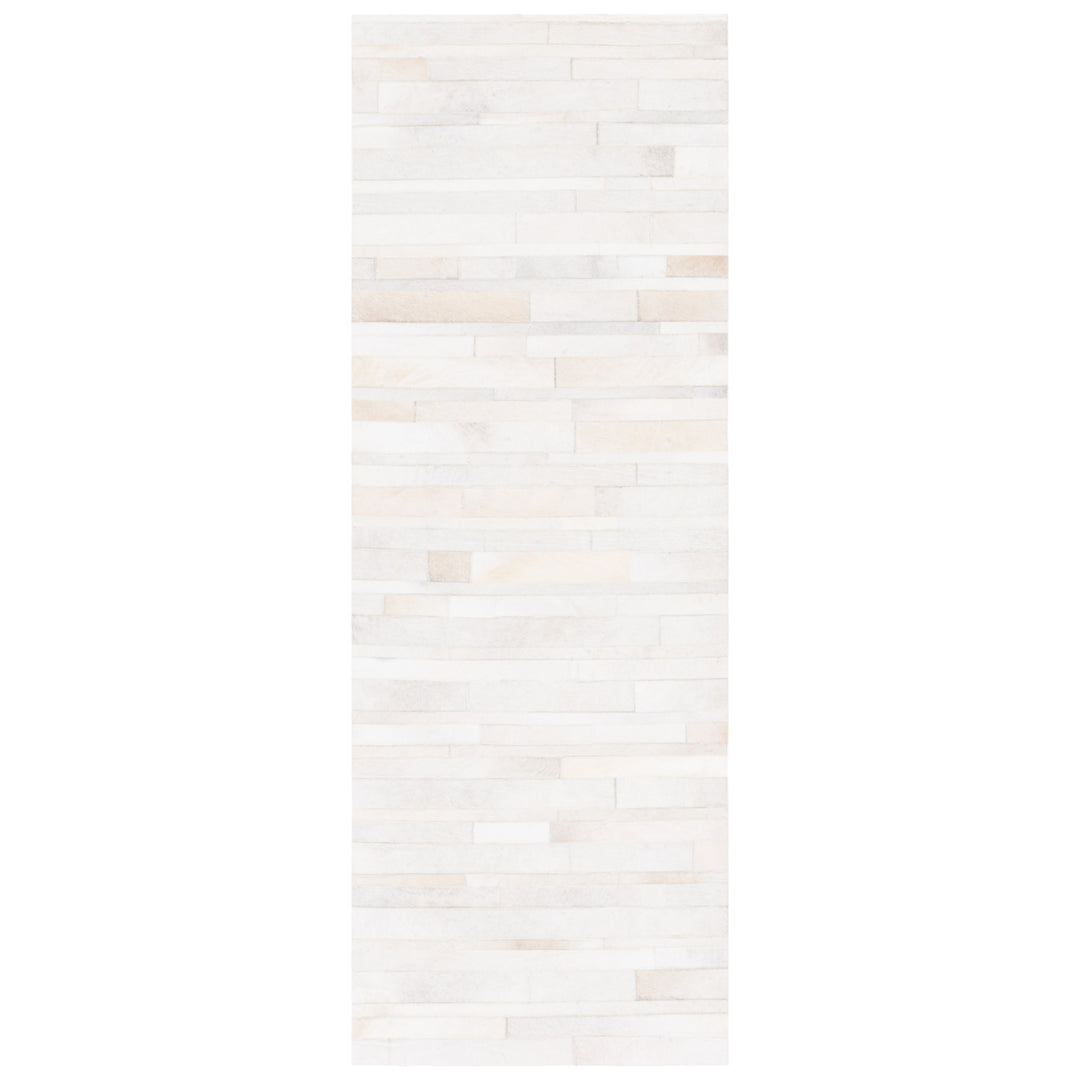 SAFAVIEH Studio Leather STL804A Ivory / Light Grey Rug Image 3