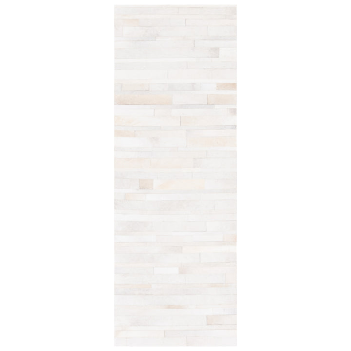 SAFAVIEH Studio Leather STL804A Ivory / Light Grey Rug Image 3