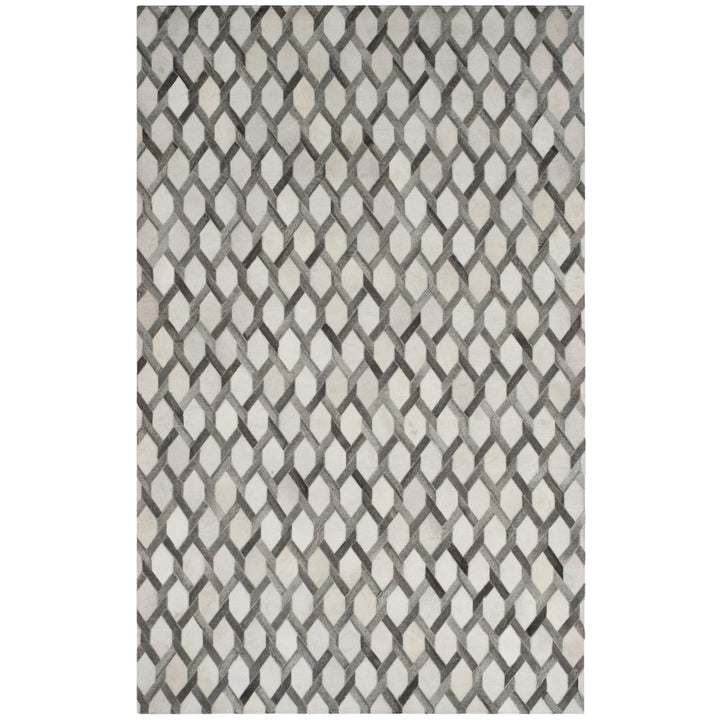 SAFAVIEH Studio Leather STL666A Ivory / Grey Rug Image 7