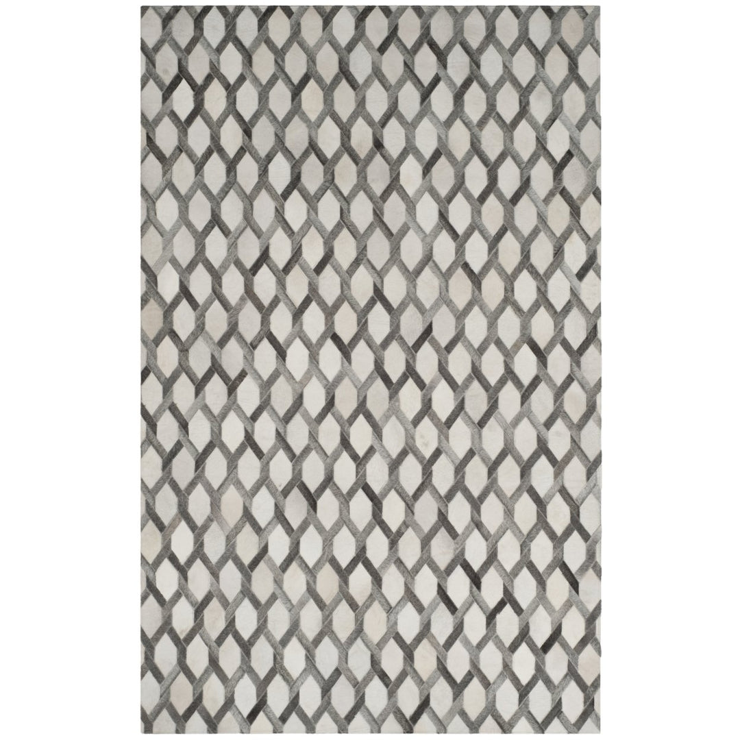 SAFAVIEH Studio Leather STL666A Ivory / Grey Rug Image 1