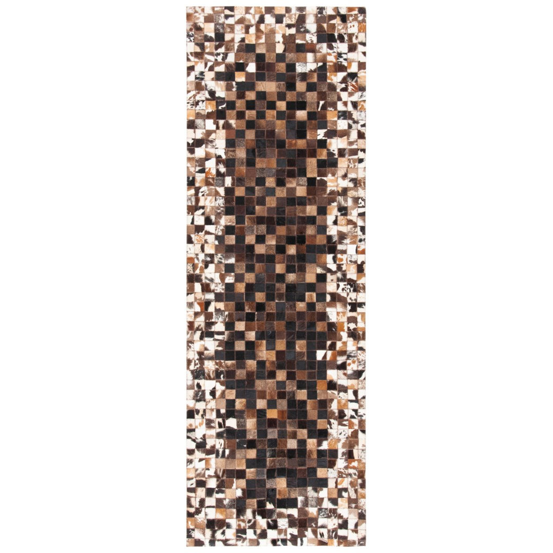 SAFAVIEH Studio Leather STL803B Beige / Brown Rug Image 1