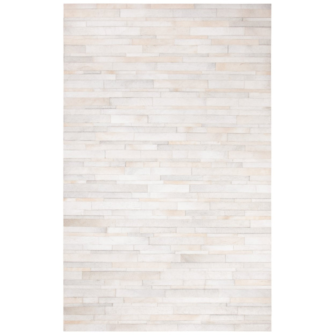 SAFAVIEH Studio Leather STL804A Ivory / Light Grey Rug Image 8