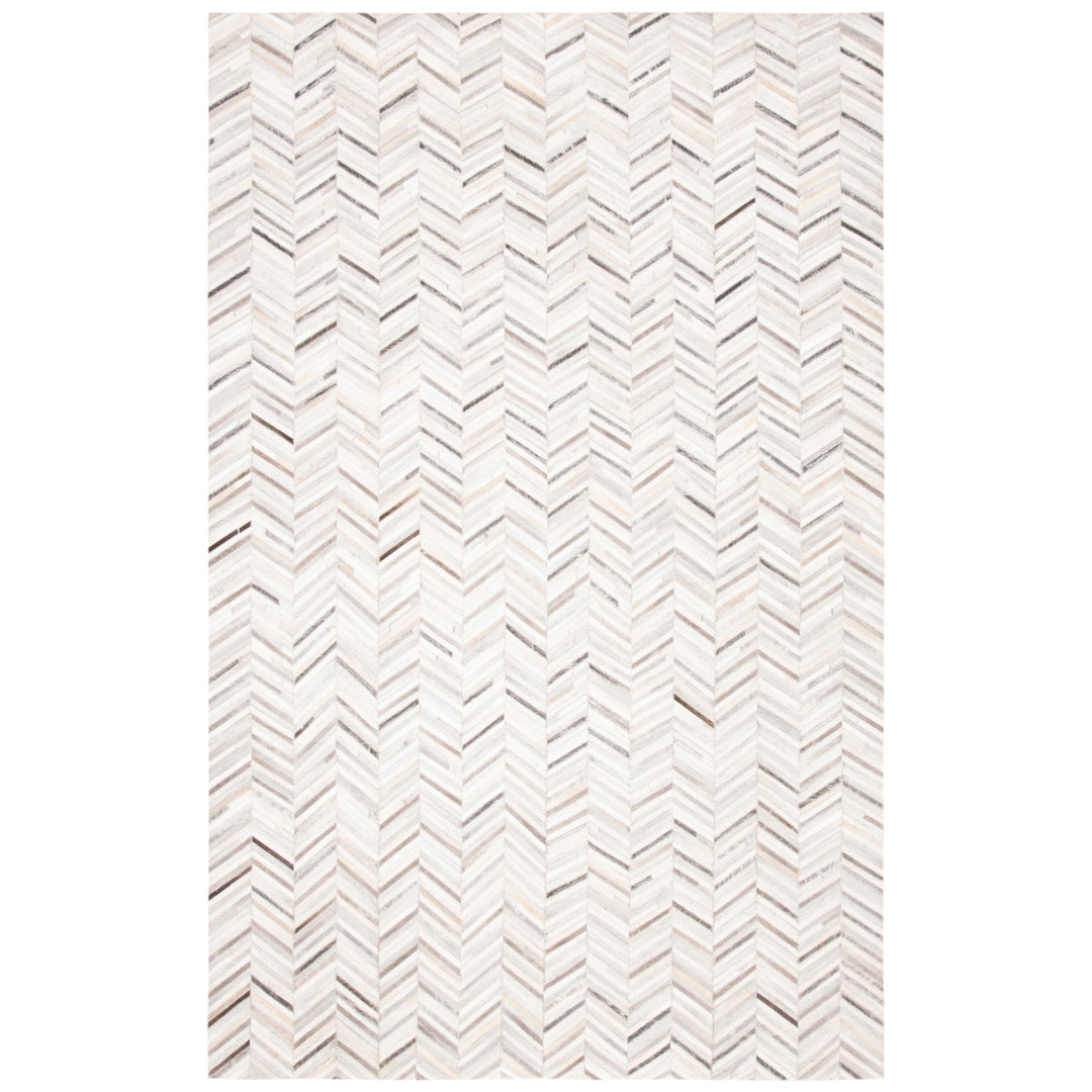 SAFAVIEH Studio Leather STL802A Ivory / Grey Rug Image 8