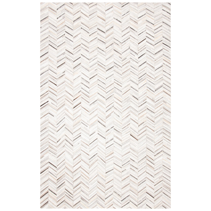 SAFAVIEH Studio Leather STL802A Ivory / Grey Rug Image 8