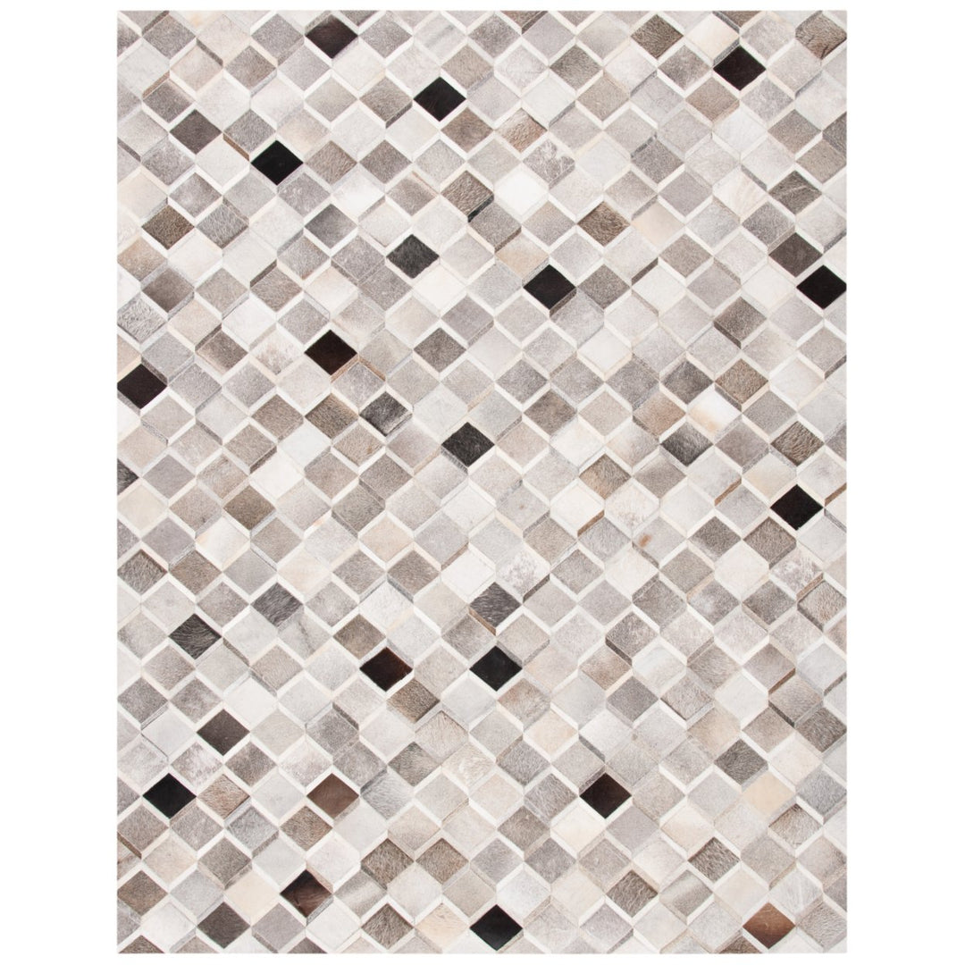 SAFAVIEH Studio Leather STL807A Ivory / Grey Rug Image 10