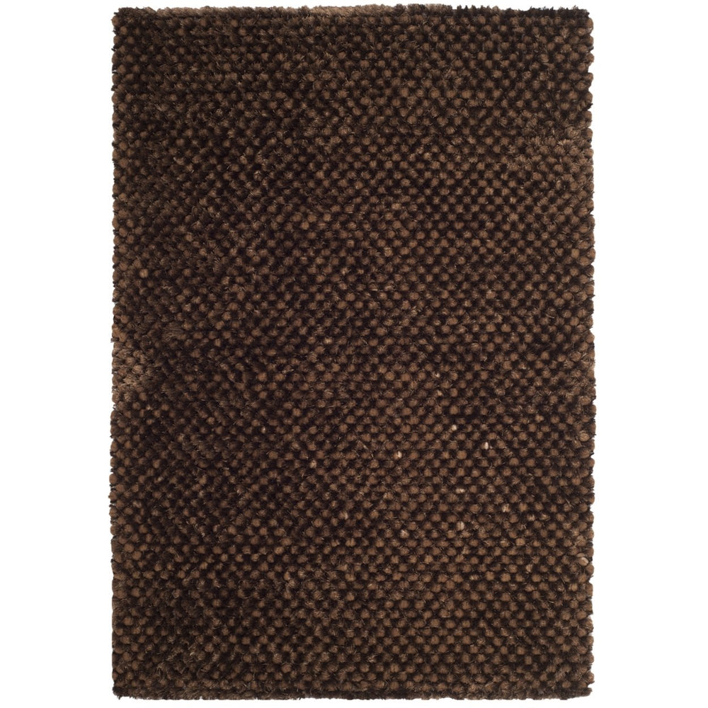 SAFAVIEH Saint Tropez Shag STS641C Handwoven Choc Rug Image 2