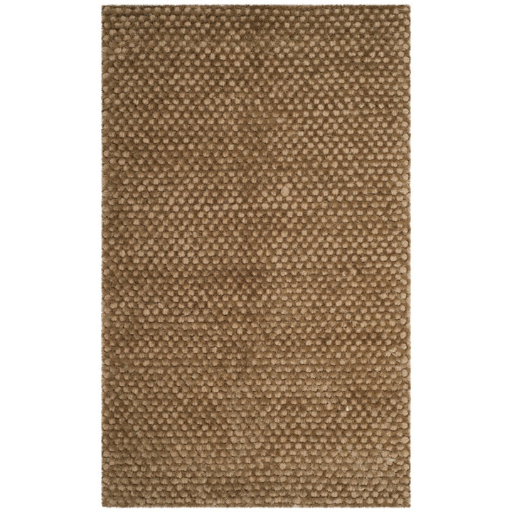 SAFAVIEH Saint Tropez Shag STS641T Handwoven Taupe Rug Image 2