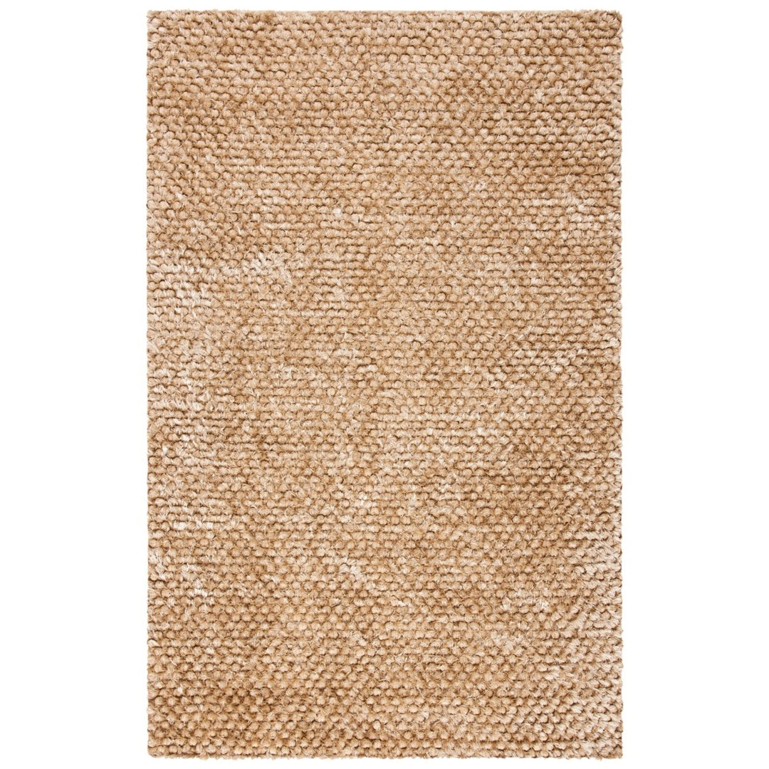 SAFAVIEH Saint Tropez Shag STS641T Handwoven Taupe Rug Image 1