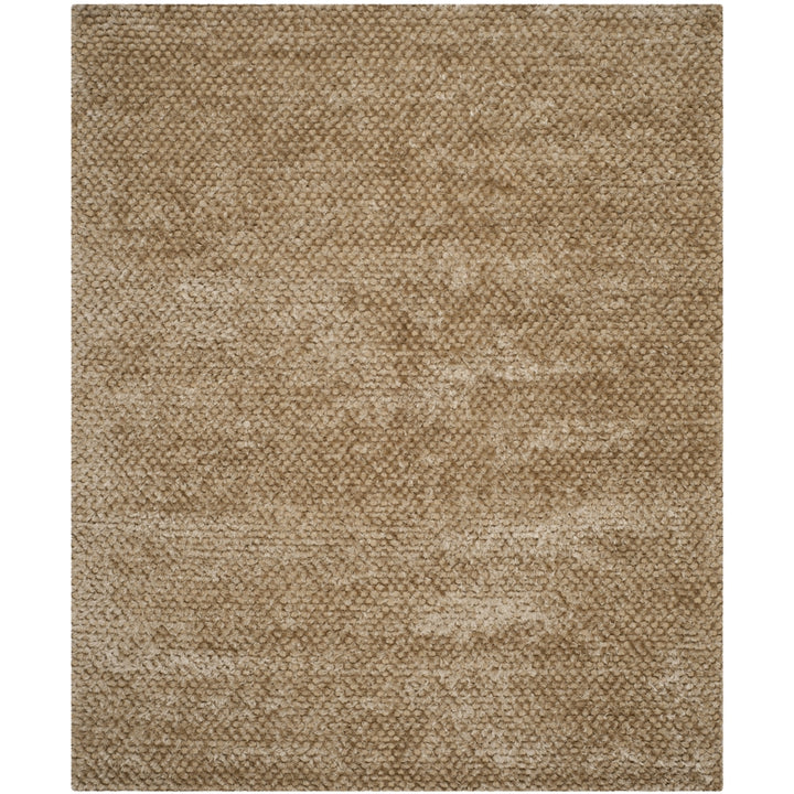 SAFAVIEH Saint Tropez Shag STS641T Handwoven Taupe Rug Image 5