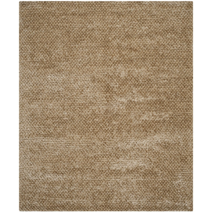 SAFAVIEH Saint Tropez Shag STS641T Handwoven Taupe Rug Image 1