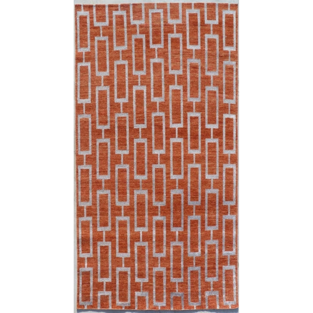 SAFAVIEH Stone Wash STW203A Hand-knotted Rust Rug Image 2