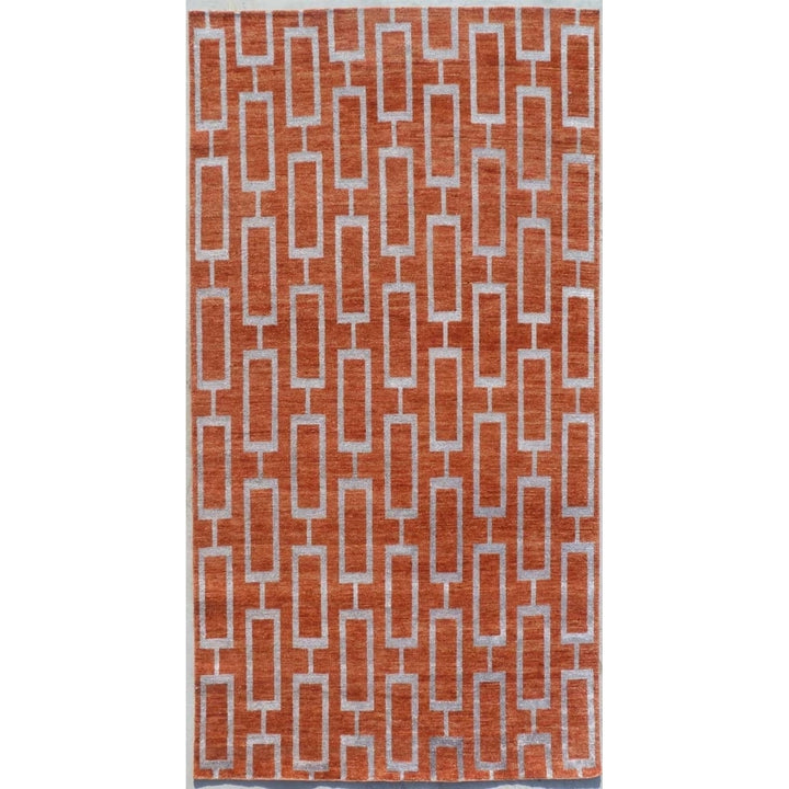 SAFAVIEH Stone Wash STW203A Hand-knotted Rust Rug Image 2