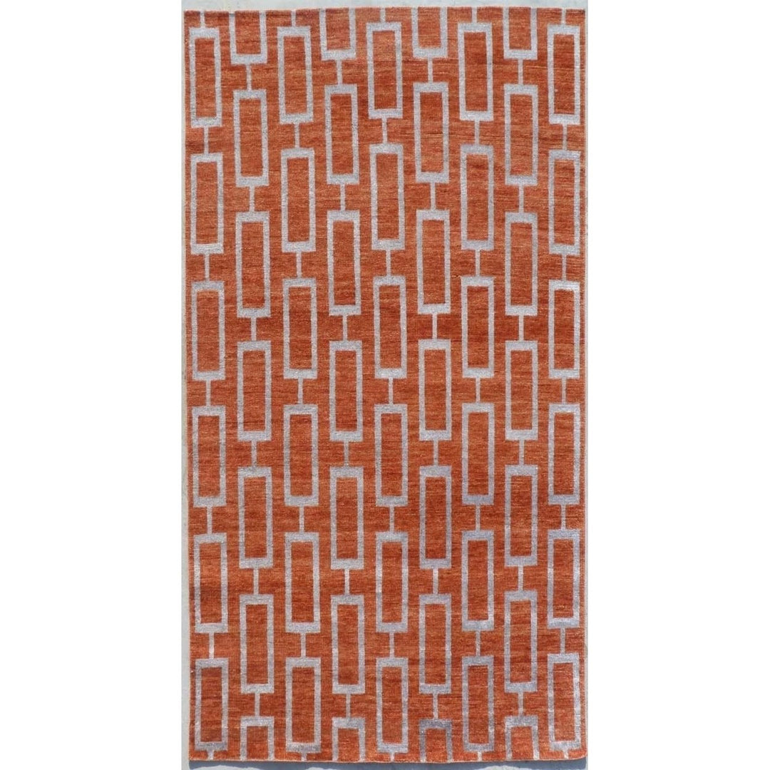 SAFAVIEH Stone Wash STW203A Hand-knotted Rust Rug Image 1