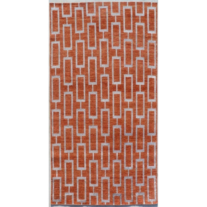 SAFAVIEH Stone Wash STW203A Hand-knotted Rust Rug Image 1