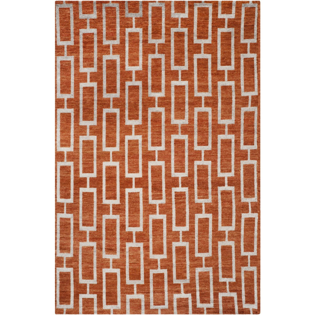 SAFAVIEH Stone Wash STW203A Hand-knotted Rust Rug Image 1