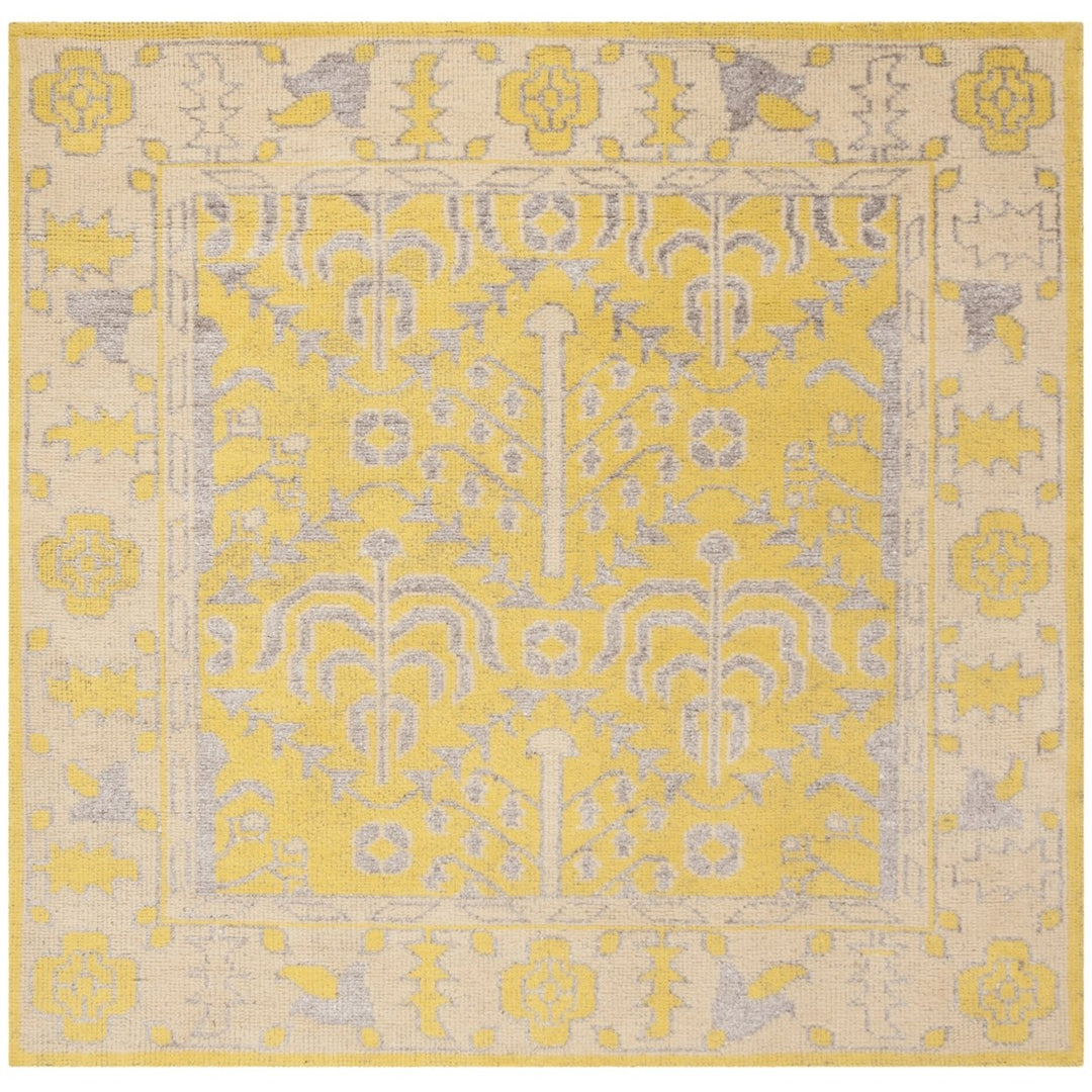 SAFAVIEH Stone Wash STW213A Hand-knotted Yellow Rug Image 1