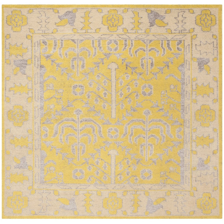 SAFAVIEH Stone Wash STW213A Hand-knotted Yellow Rug Image 1