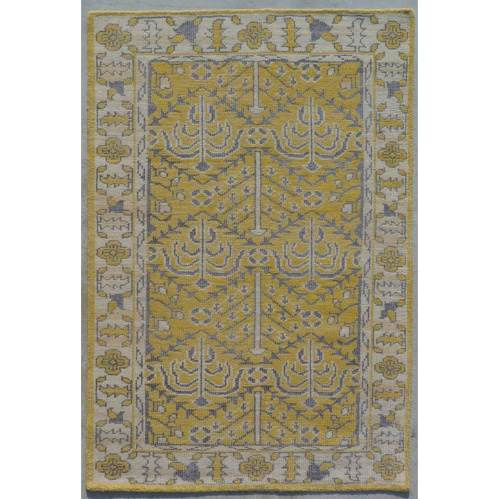 SAFAVIEH Stone Wash STW213A Hand-knotted Yellow Rug Image 3