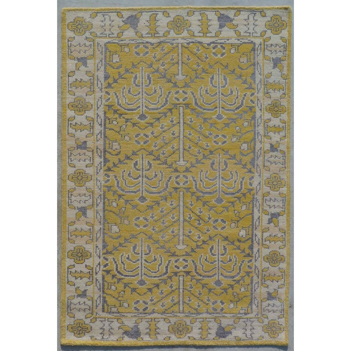 SAFAVIEH Stone Wash STW213A Hand-knotted Yellow Rug Image 1