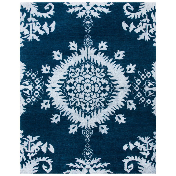 SAFAVIEH Stone Wash STW235B Hand-knotted Indigo Rug Image 10