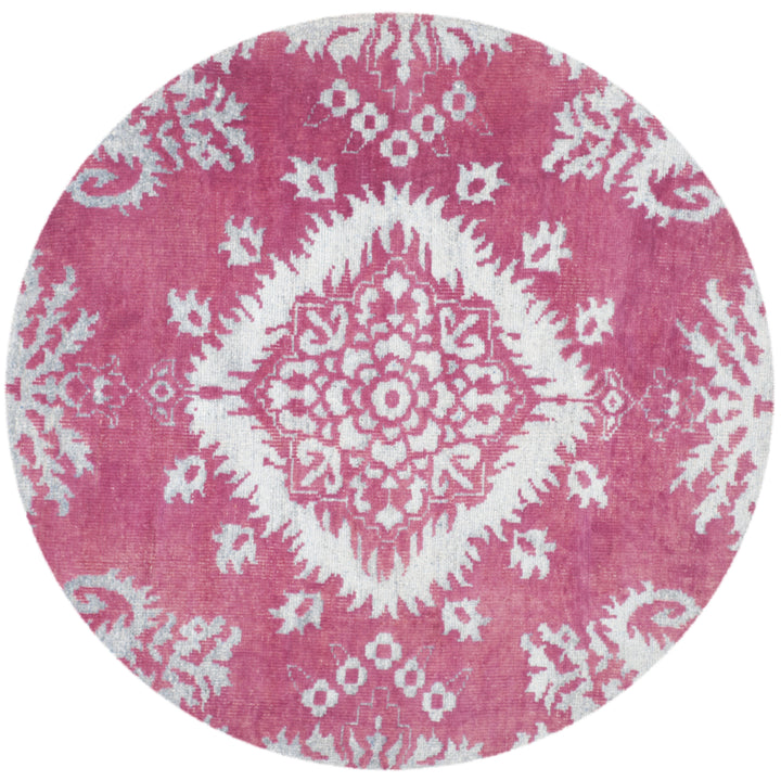 SAFAVIEH Stone Wash STW235C Hand-knotted Fuchsia Rug Image 6