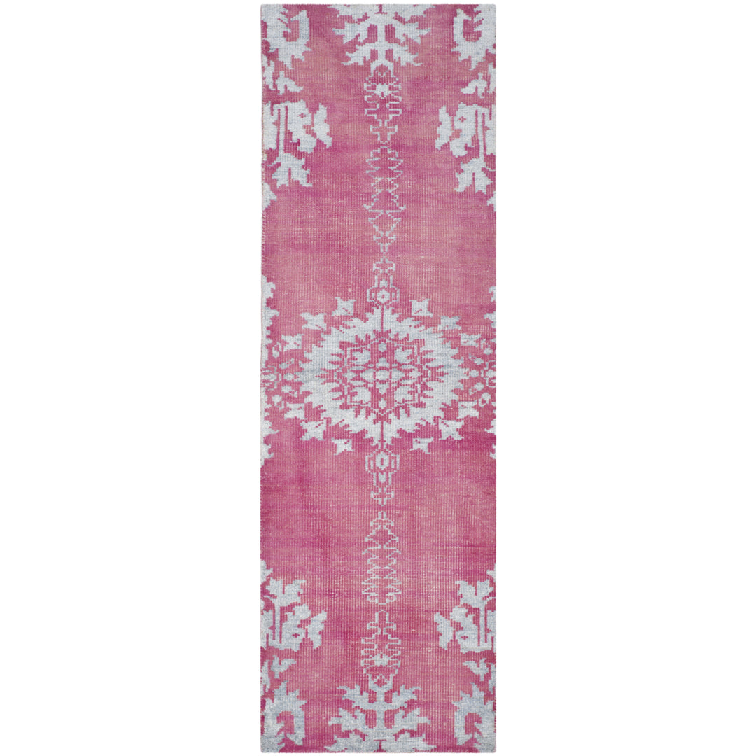 SAFAVIEH Stone Wash STW235C Hand-knotted Fuchsia Rug Image 2