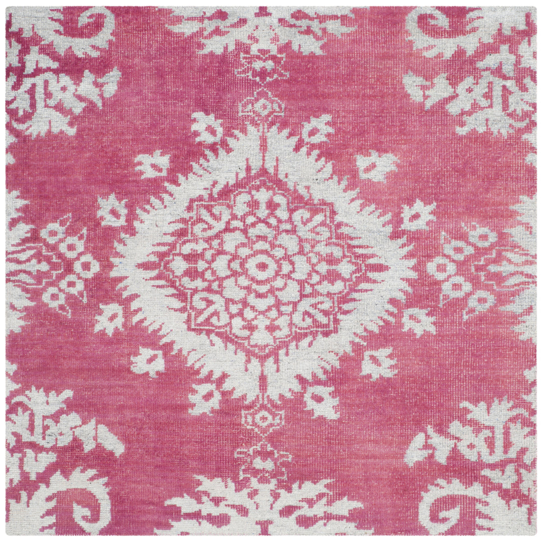 SAFAVIEH Stone Wash STW235C Hand-knotted Fuchsia Rug Image 7