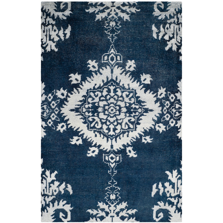 SAFAVIEH Stone Wash STW235B Hand-knotted Indigo Rug Image 6